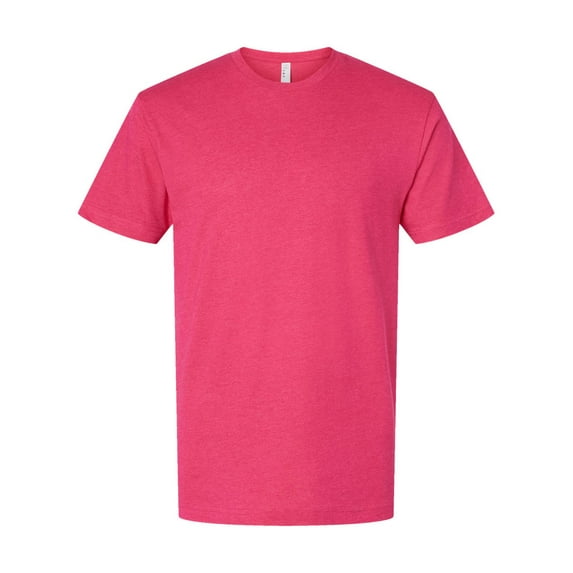 LAT Mens Fine Jersey Short Sleeve Tee (6901), Vintage Hot Pink, Small