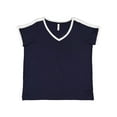 thumbnail image 1 of LAT Womens Curvy Soccer Ringer Tee, 1 of 2