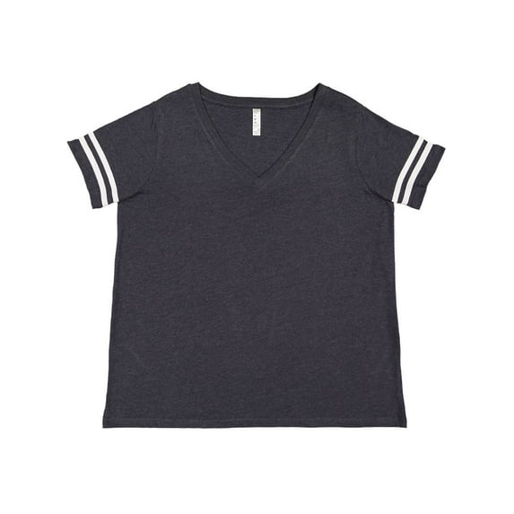 LAT New NIB Curvy Collection Women's Vintage Football T-Shirt