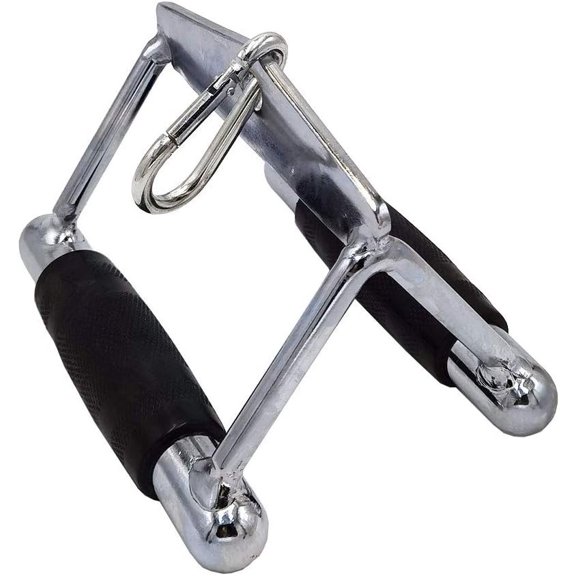 LAT Pull Down Bar, Strength Deluxe Single Double D Handle Tricep Rope, V-Shaped Rotating Straight Press Down Bar for Weight Workout, Machine Accessories