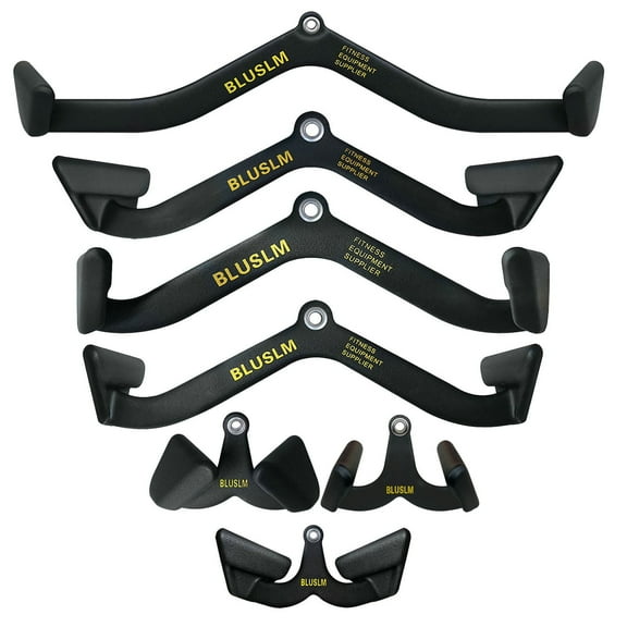 LAT Pull Down Bar for Cable Machine, LAT Pulldown Attachments T Bar V Bar Cable Attachment, Back Tricep Bar Strength Training Handle