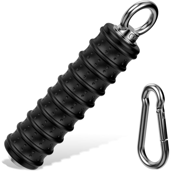 LAT Pulldown Bar Attachments for Pulley  Machine, Single D-Handle Tricep Press Down Bar with Rubber Handle, D Handle  Accessories for Gym