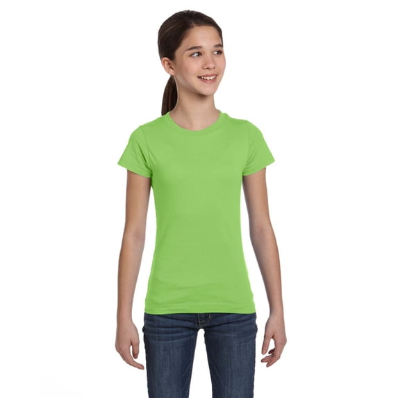 Lat Girls' Fine Jersey Tee