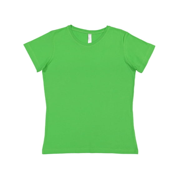 LAT Sportswear 3516 Ladies Longer Length T-Shirt - Apple- Medium