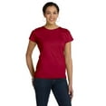 thumbnail image 1 of LAT Women 100% Cotton Jersey Crew Neck Short Sleeve Tee (3516) Garnet, XS, 1 of 4