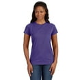 thumbnail image 1 of LAT Women 100% Cotton Jersey Crew Neck Short Sleeve Tee (3516) Vintage Purple, XS, 1 of 5