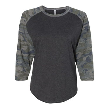 LAT Women Baseball Fine Jersey Three-Quarter Sleeve Tee Size up to 2XL