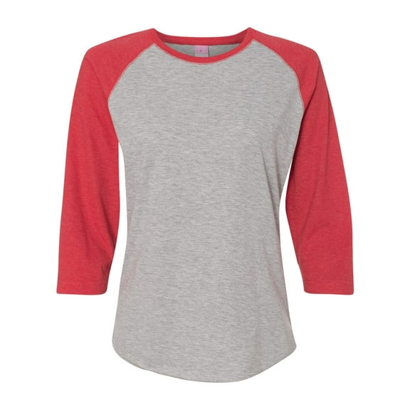 LAT Women Baseball Fine Jersey Three-Quarter Sleeve Tee