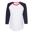 thumbnail image 1 of LAT Women Baseball Fine Jersey Three-Quarter Sleeve Tee, 1 of 3