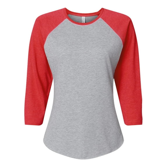 LAT Women Baseball Fine Jersey Three-Quarter Sleeve Tee