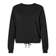 thumbnail image 1 of LAT Women�'s Relaxed 3-End Boxy Fleece Crewneck Sweatshirt, 1 of 3