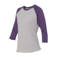 thumbnail image 1 of LAT Womens Baseball Fine Jersey Three-Quarter Sleeve Tee, 1 of 3