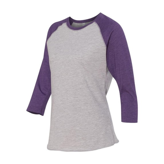 LAT Womens Baseball Fine Jersey Three-Quarter Sleeve Tee
