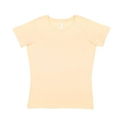 LAT Women Fine Jersey T-Shirt, Peachy - 2XL