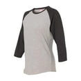 thumbnail image 1 of LAT Women�'s Baseball Fine Jersey Three-Quarter Sleeve Tee, 1 of 5