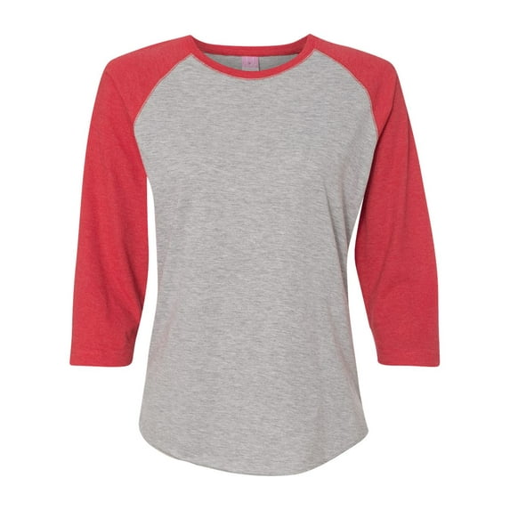 LAT - Women's Baseball Fine Jersey Three-Quarter Sleeve Tee - 3530