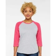 LAT - Women's Baseball Fine Jersey Three-Quarter Sleeve Tee - 3530
