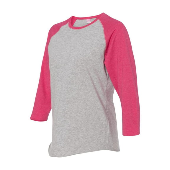 LAT Women�'s Baseball Fine Jersey Three-Quarter Sleeve Tee