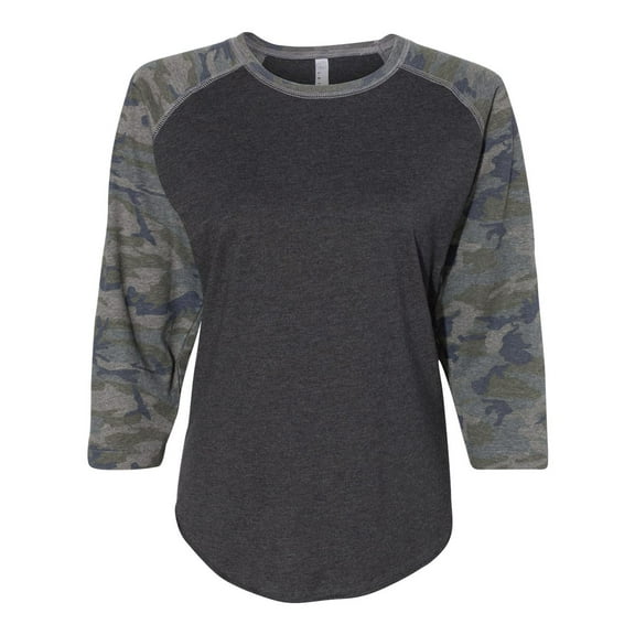 LAT Women's Baseball Fine Jersey Three-Quarter Sleeve Tee