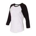 thumbnail image 1 of LAT Women�'s Baseball Fine Jersey Three-Quarter Sleeve Tee, 1 of 3