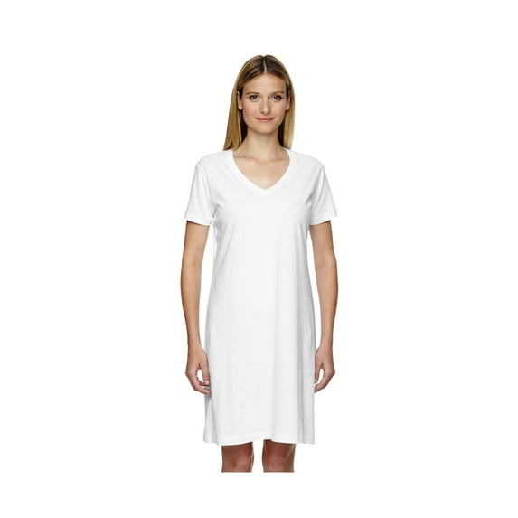 LAT Women's Fashionable Top stitch Ribbed Dress T-Shirt, Style 3522