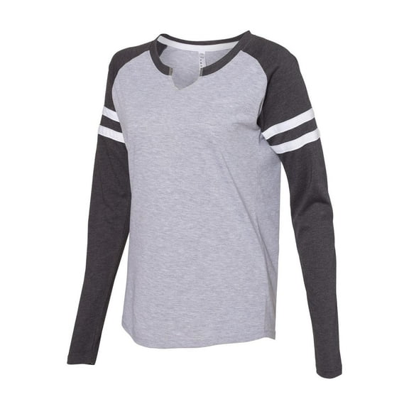 LAT Women's Fine Jersey Mash Up Long Sleeve T-Shirt Size up to 2XL