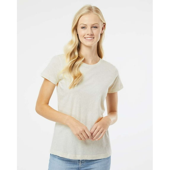LAT Women's Fine Jersey T-Shirt - NATURAL HEATHER - S