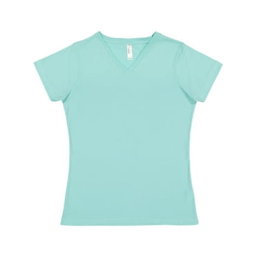 LAT - Women's Fine Jersey V-Neck Tee - 3507