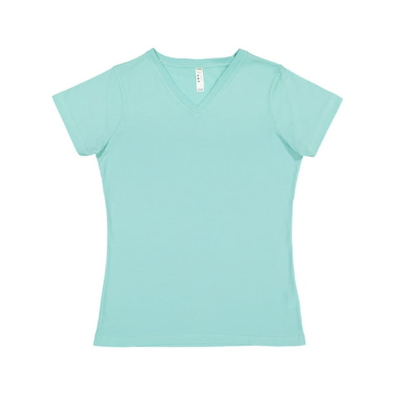 LAT - Women's Fine Jersey V-Neck Tee - 3507