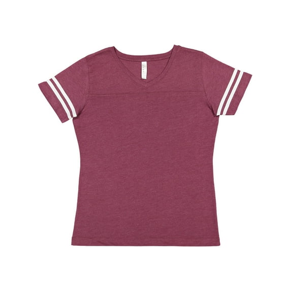 LAT Women�'s Football V-Neck Fine Jersey Tee