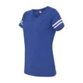thumbnail image 1 of LAT Women�'s Football V-Neck Fine Jersey Tee, 1 of 3