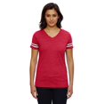 thumbnail image 1 of LAT Women's Football V-Neck Fine Jersey Tee, 1 of 3