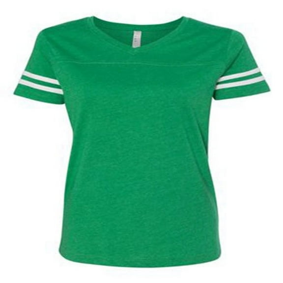 LAT Women's Football V-Neck Fine Jersey Tee