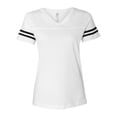 thumbnail image 1 of LAT Women�'s Football V-Neck Fine Jersey Tee, 1 of 3