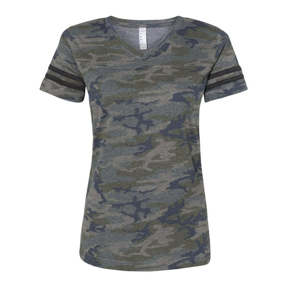 LAT Women�'s Football V-Neck Fine Jersey Tee