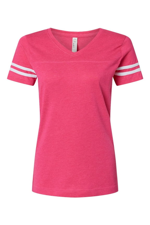 LAT Women's Football V-Neck T-Shirt