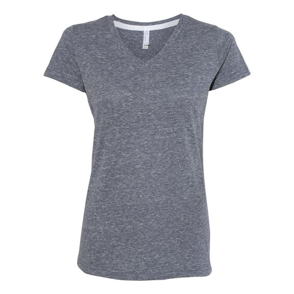 LAT Women's Harborside MÃ©lange V-Neck T-Shirt Size up to 2XL