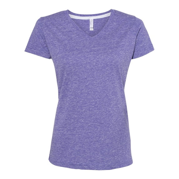 LAT Women's Harborside Mélange V-Neck T-Shirt