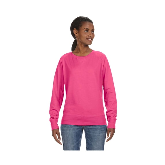 LAT Women's Lightweight French Terry Slouchy Pullover, Style 3762