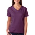 thumbnail image 1 of LAT Women's Ringspun V-Neck Jersey T-Shirt, 1 of 2