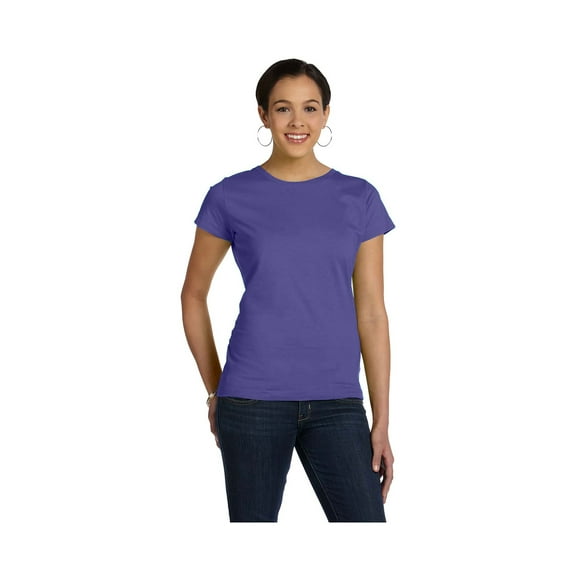 LAT Women's Taped Neck Longer Length Fine Jersey T-Shirt, Style 3516