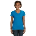 thumbnail image 1 of LAT Women's V-Neck Fine Jersey T-Shirt - 3507, 1 of 5