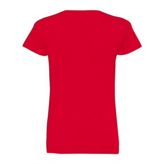 LAT - Women's V-Neck Fine Jersey Tee - 3507