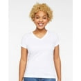 thumbnail image 1 of LAT Women's V-Neck Fine Jersey Tee Size up to 3XL, 1 of 2