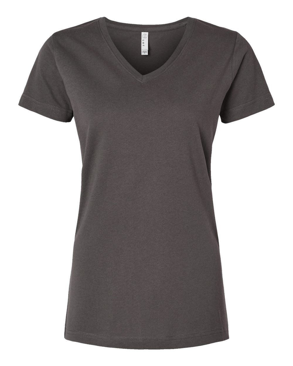 LA T Women's Designer V-Neck Jersey T-Shirt, Lavender, X