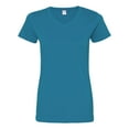 thumbnail image 1 of LAT Women's V-Neck Fine Jersey Tee Size up to 3XL, 1 of 2