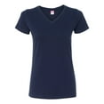 thumbnail image 1 of LAT Women's V-Neck Fine Jersey Tee Size up to 3XL, 1 of 5