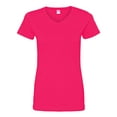 thumbnail image 1 of LAT Women's V-Neck Fine Jersey Tee Size up to 3XL, 1 of 2