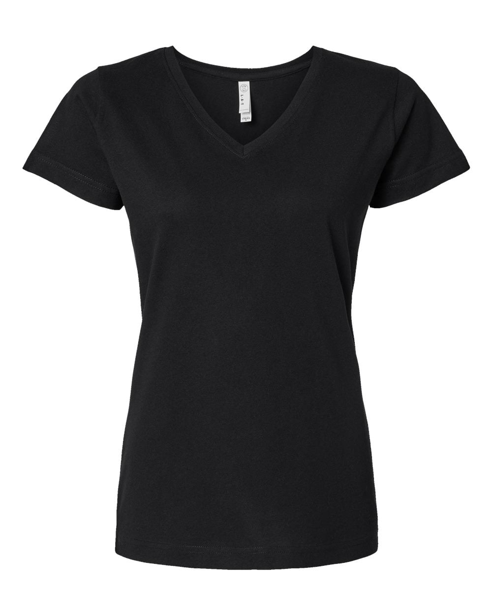 LAT Women 's V-Neck Fine Jersey Tee - Walmart.com