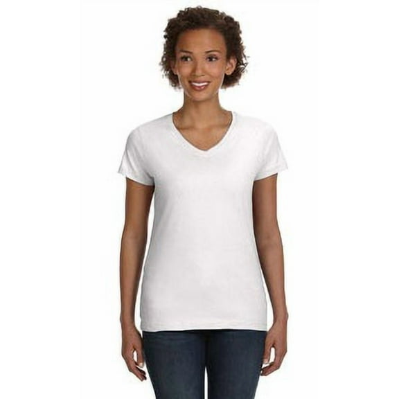 LAT Women�'s V-Neck Fine Jersey Tee